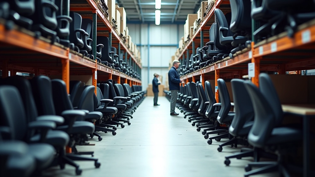 Wholesale office furniture inventory and warehouse operations