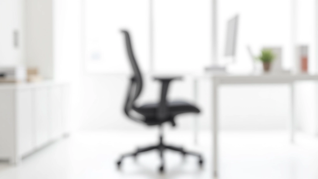 Ergonomic office chair showing adjustable lumbar support and height mechanisms